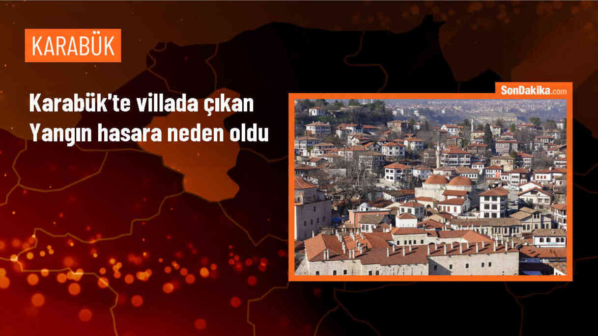 Karabük\'ün Safranbolu ilçesinde villada çıkan yangın söndürüldü