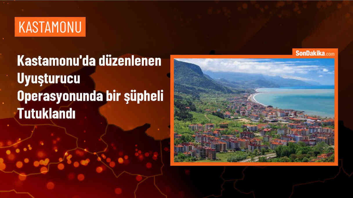 Kastamonu\'da düzenlenen uyuşturucu operasyonunda bir şüpheli tutuklandı