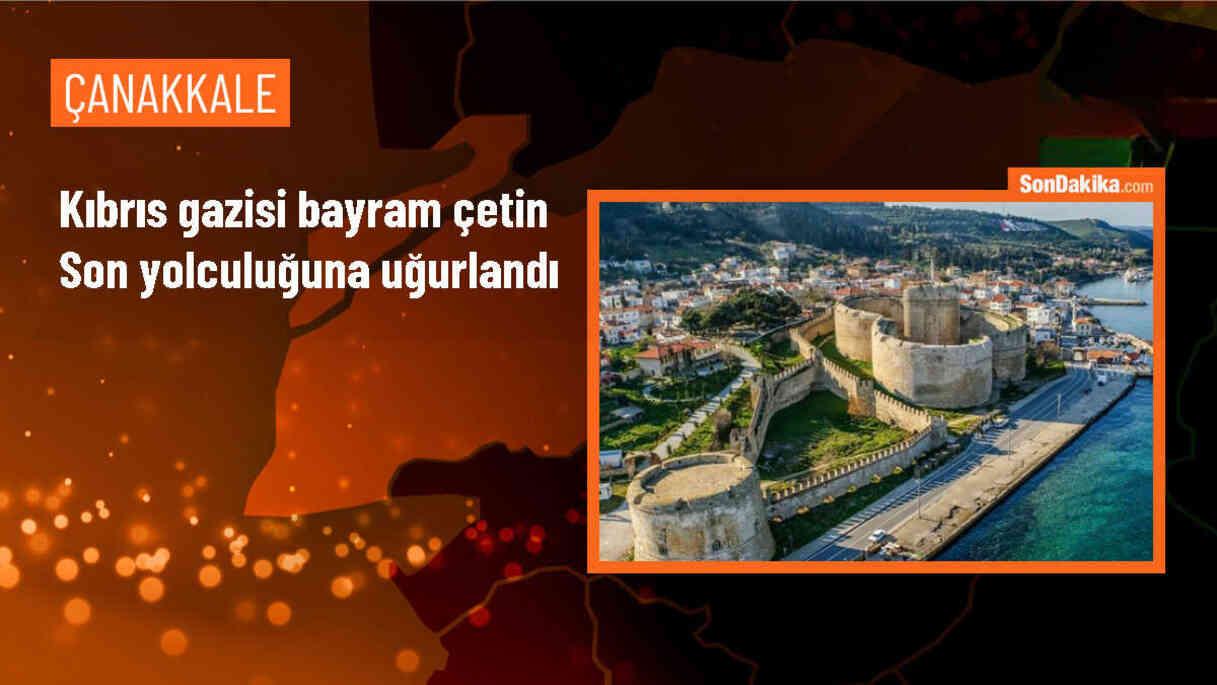 Çanakkale\'de Kıbrıs gazisi Bayram Çetin\'in cenazesi defnedildi