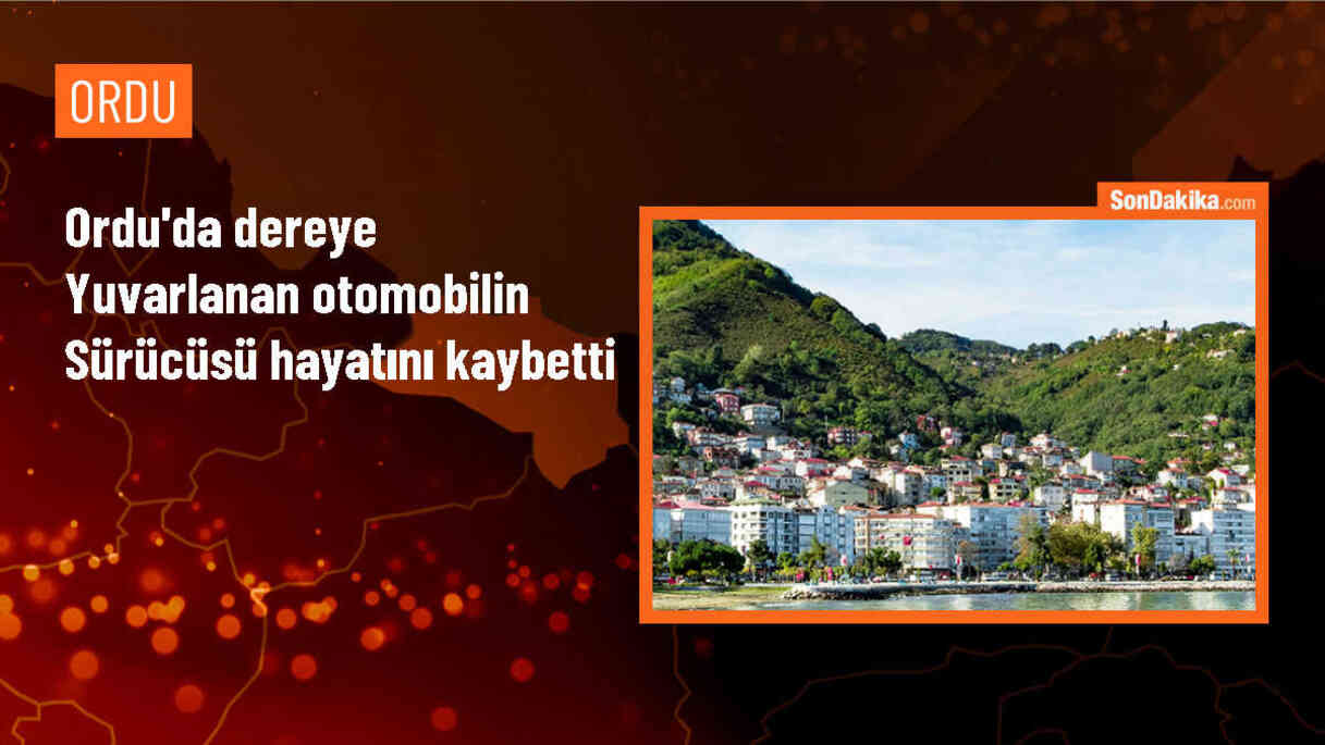 Ordu\'da dereye yuvarlanan otomobilin sürücüsü hayatını kaybetti
