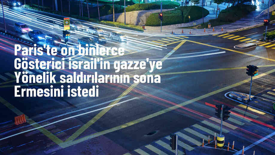 Paris\'te Filistin Destekçileri İsrail\'in Saldırılarına Son Vermesi İçin Gösteri Düzenledi