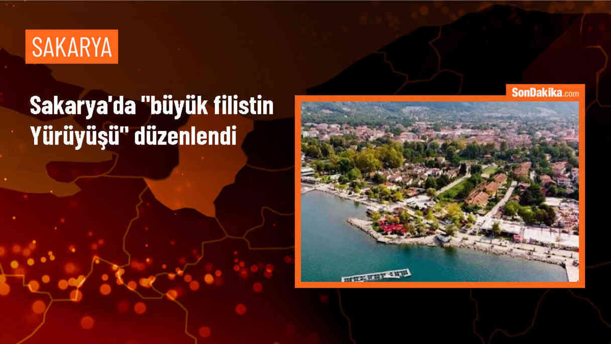 Sakarya\'da Büyük Filistin Yürüyüşü Gerçekleştirildi