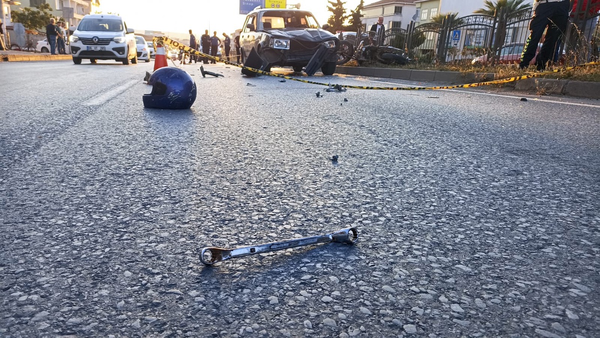 Bafra\'da yaya geçidinde kaza: Motosiklet sürücüsü hayatını kaybetti
