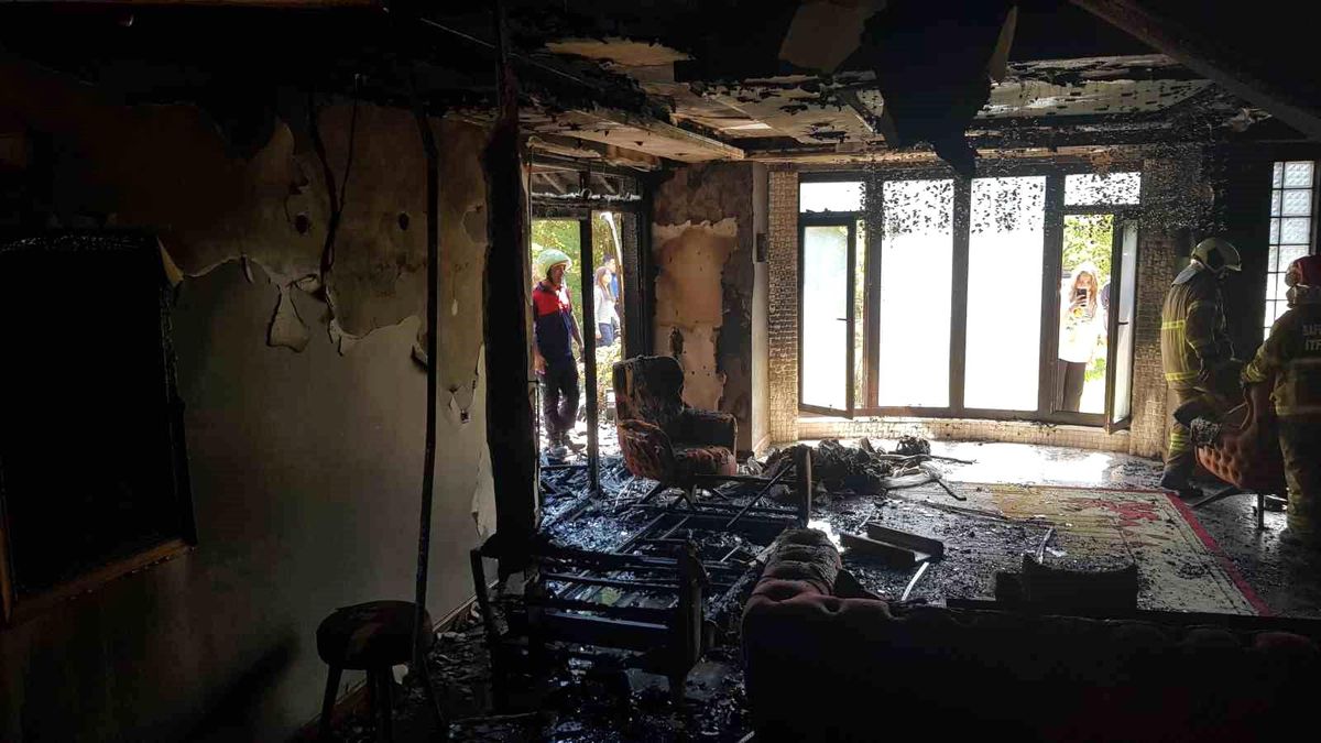 Safranbolu\'da villada çıkan yangın söndürüldü