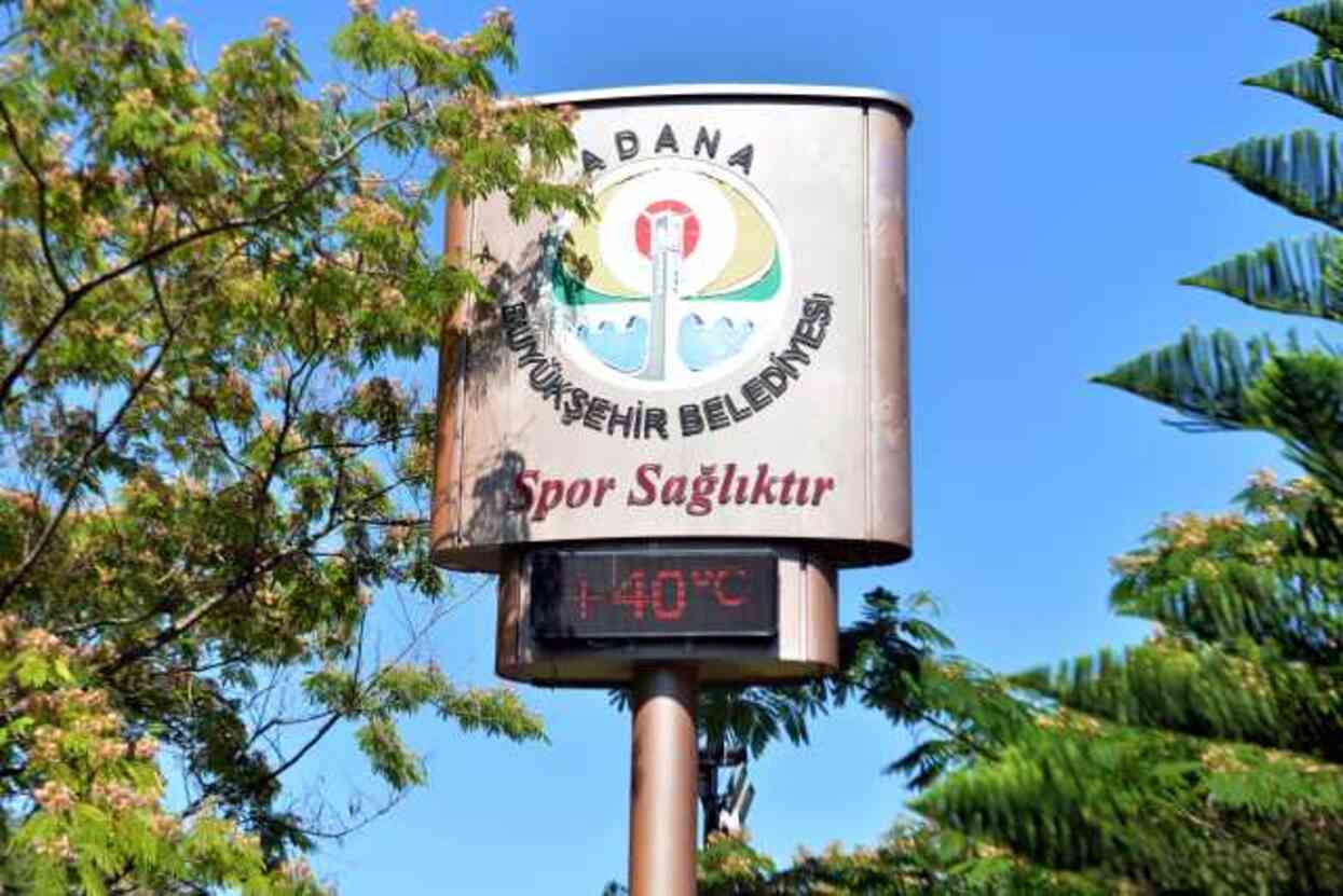 Adana'da termometreler 40 dereceyi gösterdi Adana'da termometreler 40 dereceyi gösterdi