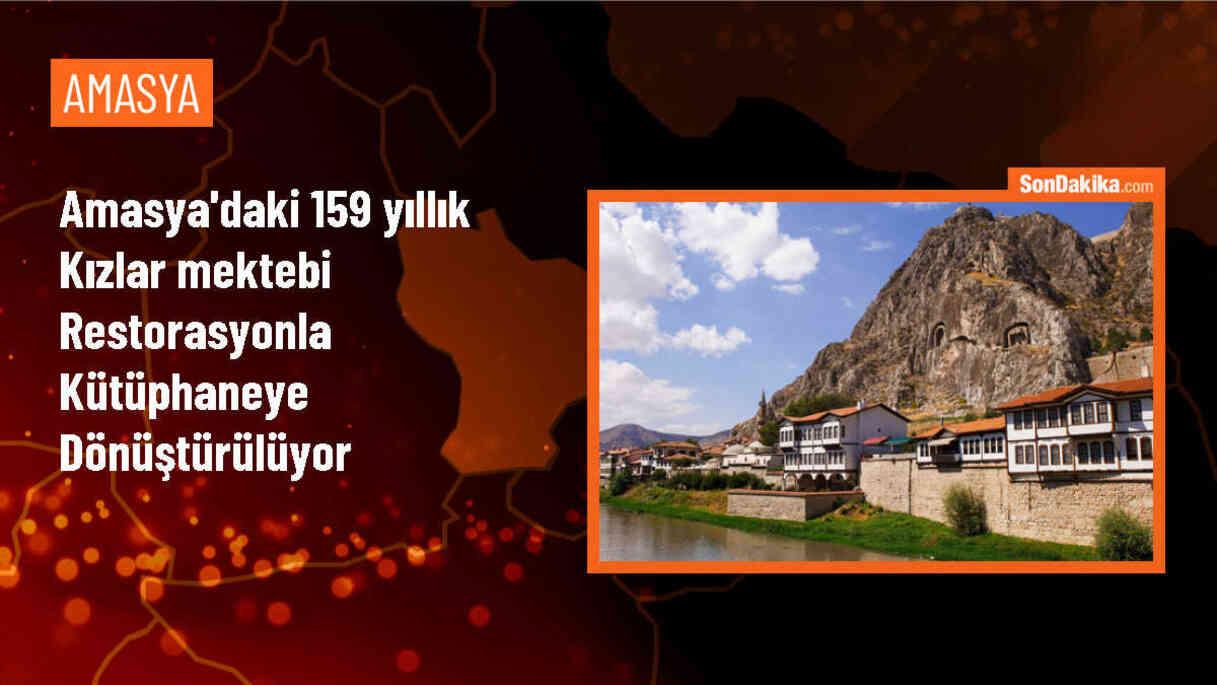 Amasya\'nın Merzifon ilçesinde 159 yıllık Kızlar Mektebi halk kütüphanesi olarak hizmet verecek
