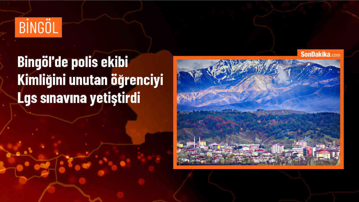Bingöl\'de Nüfus Cüzdanını Unutan Öğrenci, Motosikletli Yunus Ekip Tarafından Sınava Yetiştirildi