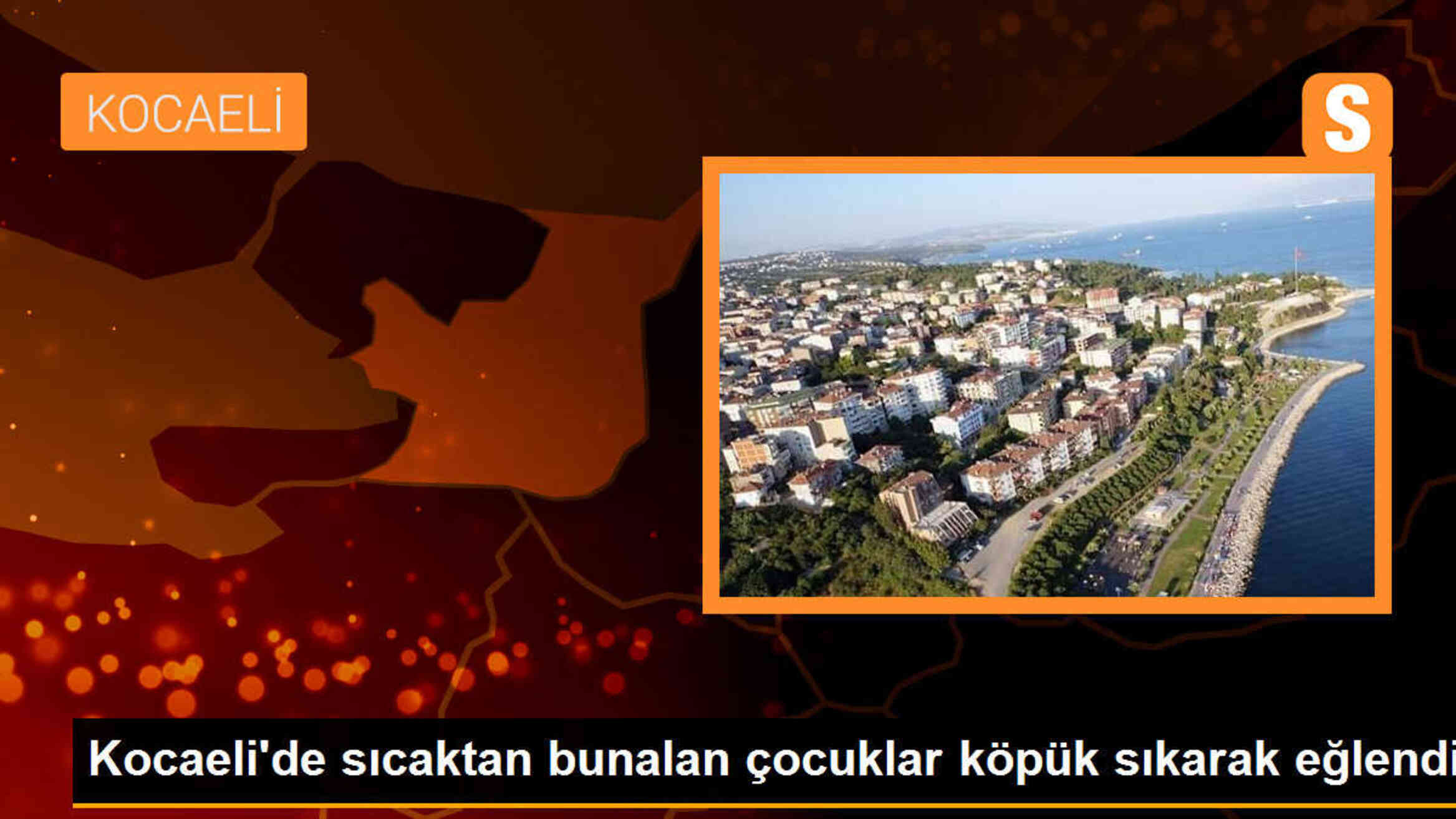 Kocaeli\'de Sıcaktan Bunalan Çocuklar Köpük Savaşı Yaptı