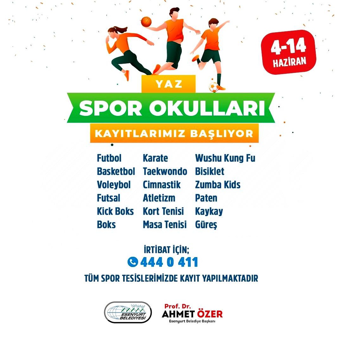 Esenyurt Belediyesi Yaz Spor Okulları Kayıtları Başlıyor