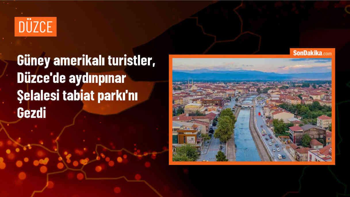 Düzce Aydınpınar Şelalesi Tabiat Parkı, Arjantin ve Uruguay\'dan turistleri ağırladı