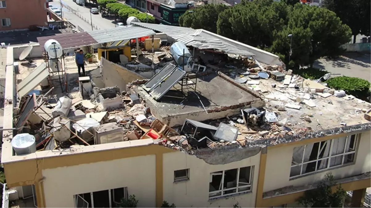 Hatay\'da dönercide tüp patladı, ortalık savaş alanına döndü