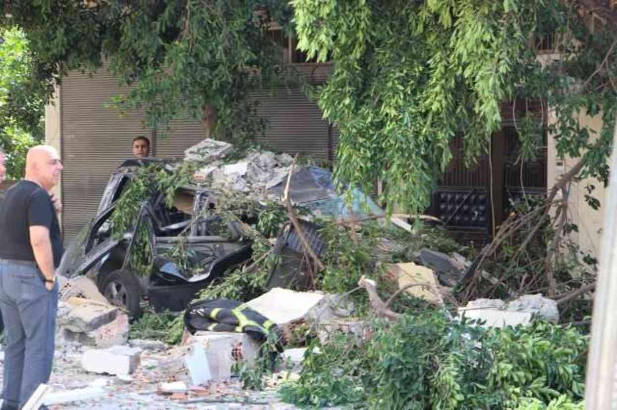 Hatay'da dönercide tüp patladı, ortalık savaş alanına döndü