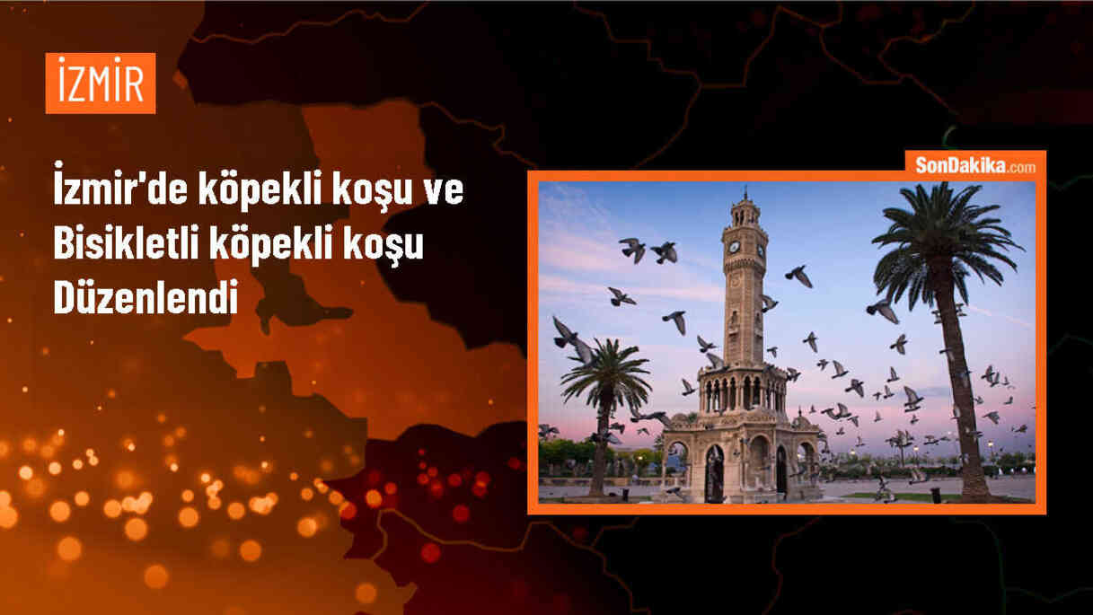 İzmir\'de Köpekli Koşu ve Bisikletli Köpekli Koşu Etkinliği Gerçekleştirildi