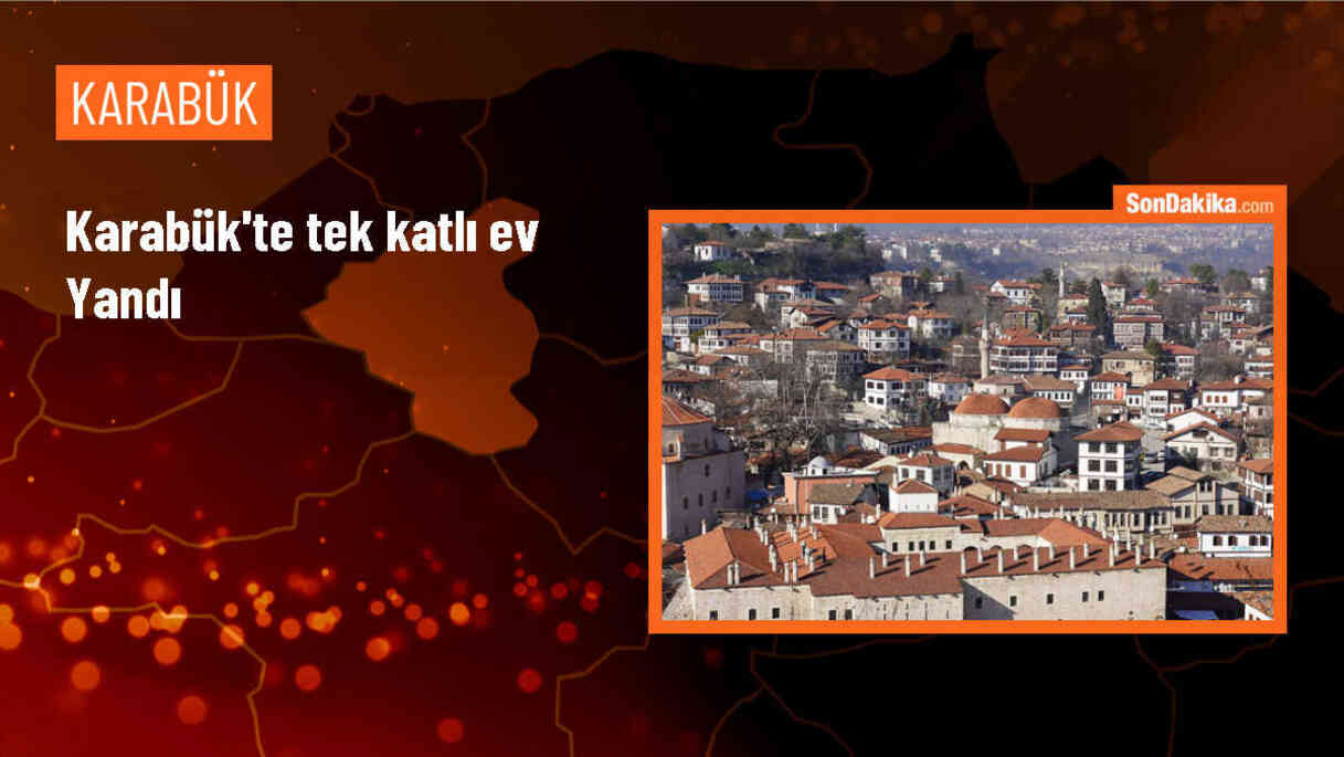 Safranbolu\'da çıkan yangında tek katlı ev kullanılamaz hale geldi