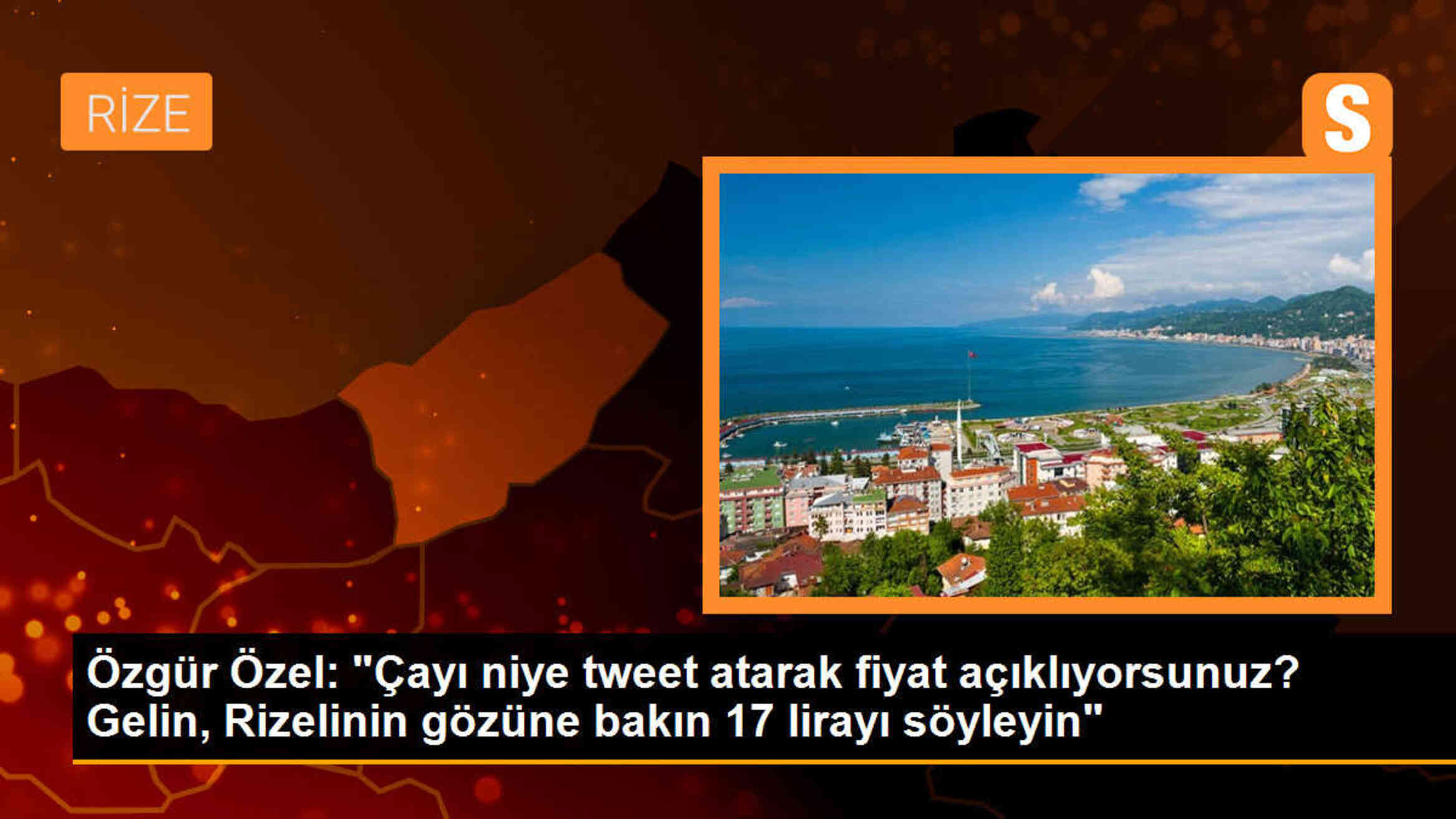 CHP Genel Başkanı Özgür Özel, Rize\'de Çay Mitingi düzenledi