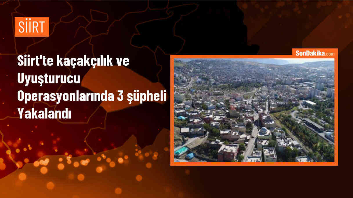 Siirt\'te gümrük kaçağı sigara ve metamfetamin ele geçirildi, 3 şüpheli gözaltına alındı
