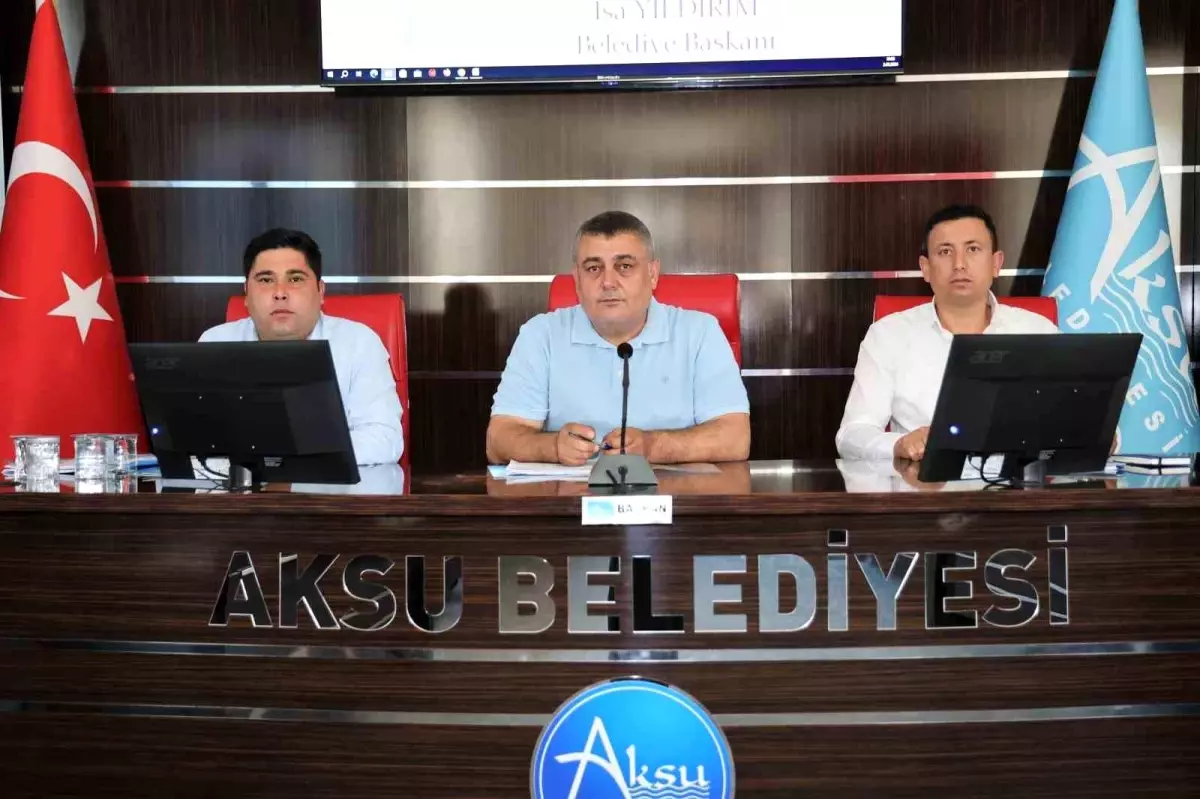 Aksu Belediyesi Haziran Ayı Meclis Toplantısında İsrail\'in Filistin\'e Saldırıları Kınandı