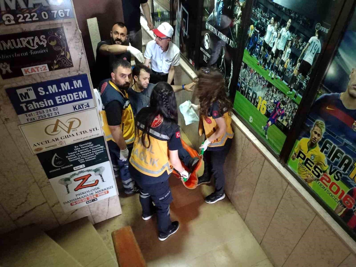 Zonguldak\'ta asansör tamir eden işçi iş kazası geçirdi