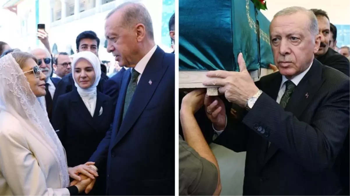 Cumhurbaşkanı Erdoğan, Özer Uçuran Çiller\'in cenaze törenine katıldı