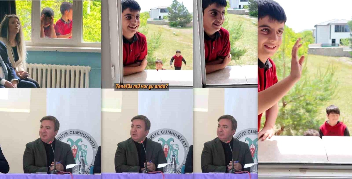 Erzincan Valisi Aydoğdu, Muhtarlar Toplantısında Öğrencilerle Sohbet Etti