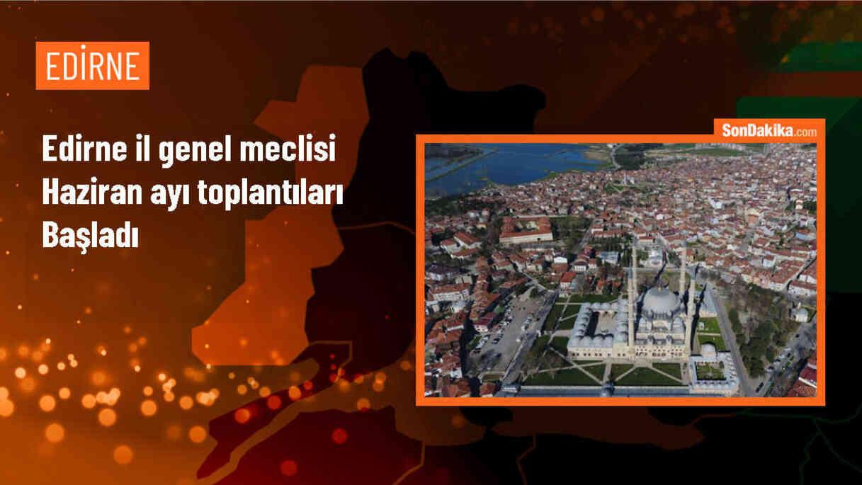 Edirne İl Genel Meclisi Haziran Ayı Toplantıları Gerçekleştirildi