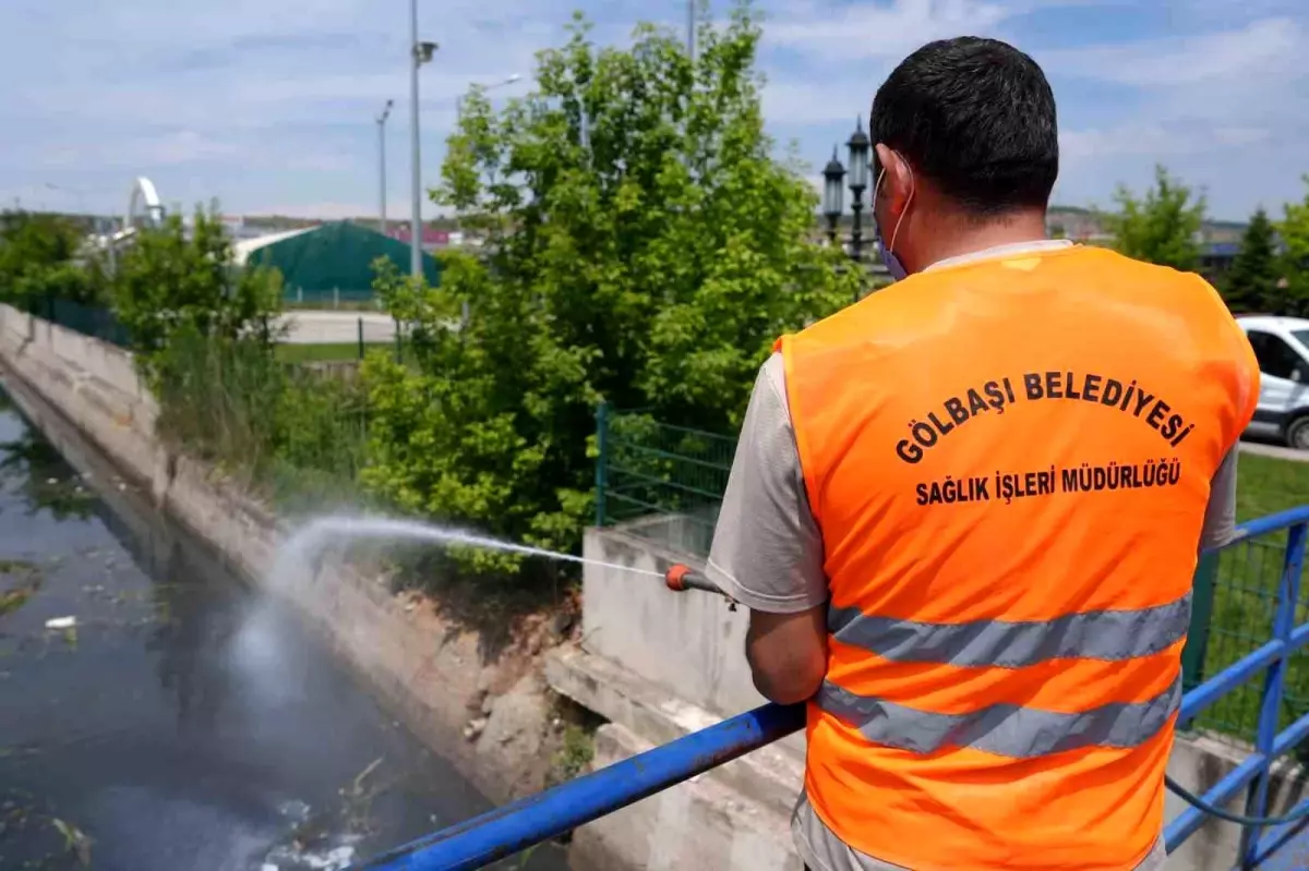 Gölbaşı Belediyesi Temizlik ve İlaçlama Çalışmalarına Devam Ediyor