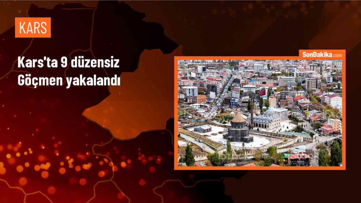 Kars\'ta yasa dışı yollarla yurda giren 9 düzensiz göçmen yakalandı