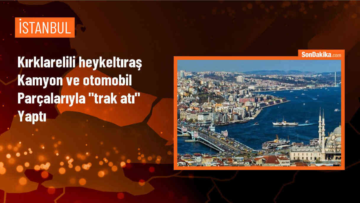 Kırklarelili Heykeltıraş Atık Malzemelerden Trak Atı Yaptı