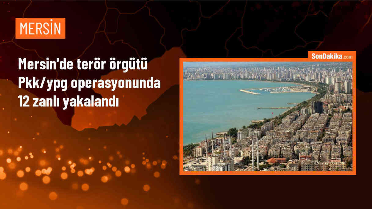 Mersin\'de PKK/YPG\'ye yönelik operasyonda 12 şüpheli gözaltına alındı