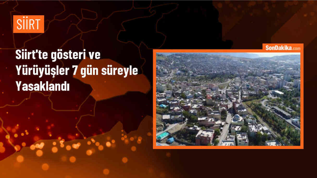 Siirt\'te Eylem ve Etkinlikler 7 Gün Süreyle Yasaklandı