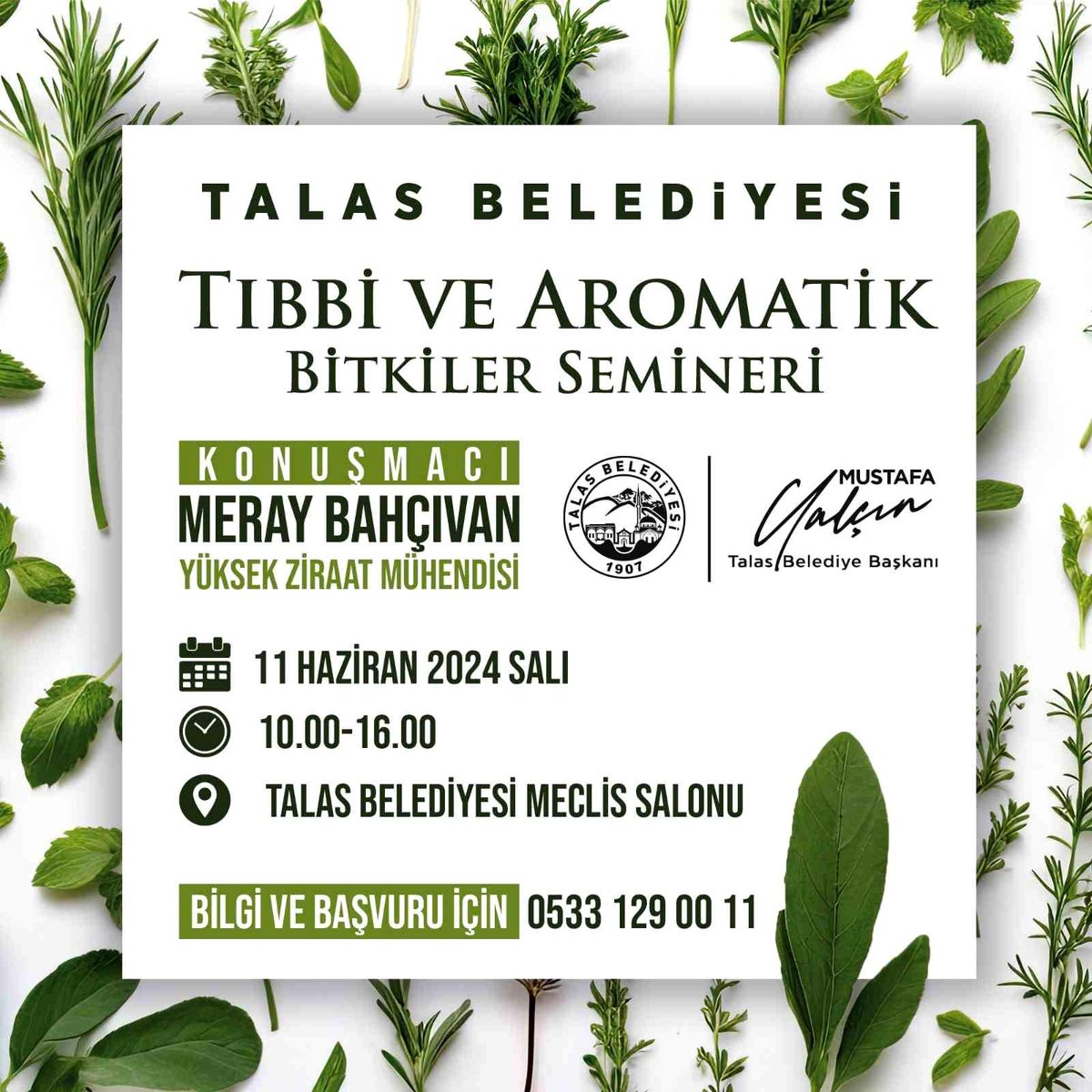 Talas Belediyesi Tarım ve Hayvancılık Eğitimlerine Devam Ediyor