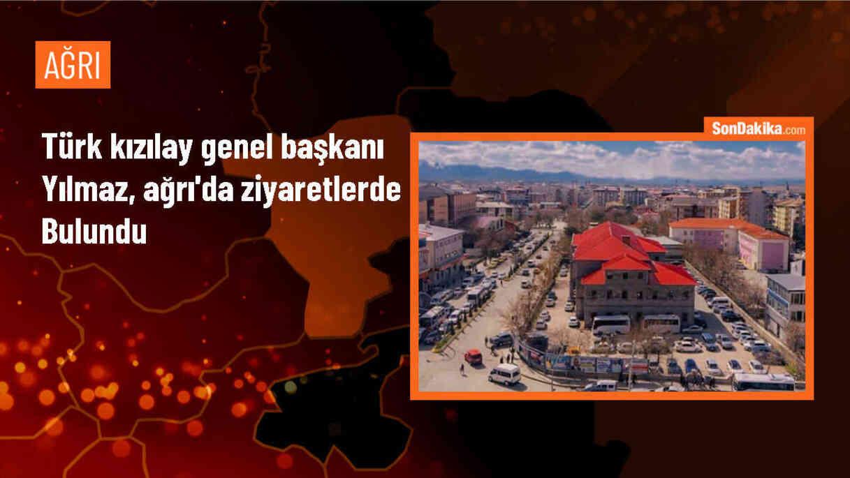 Türk Kızılay Genel Başkanı Ağrı\'da Ziyaretlerde Bulundu