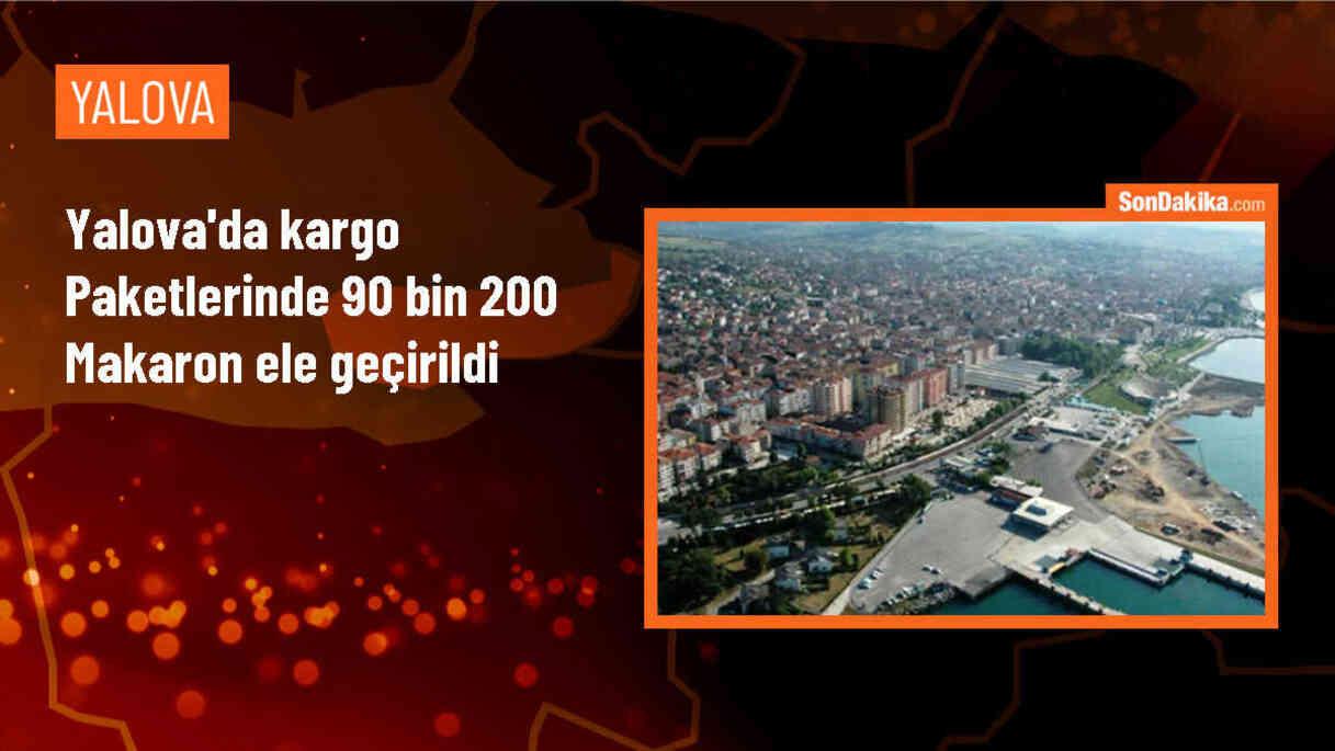 Yalova\'da yapılan operasyonda 80 bin 200 dolu makaron ve 90 bin 200 gümrük kaçağı sigara ele geçirildi