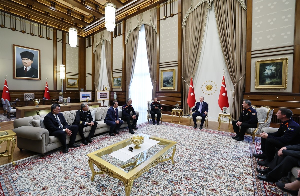 Cumhurbaşkanı Recep Tayyip Erdoğan, Ax-3 Uzay Misyonu mürettebatını kabul etti