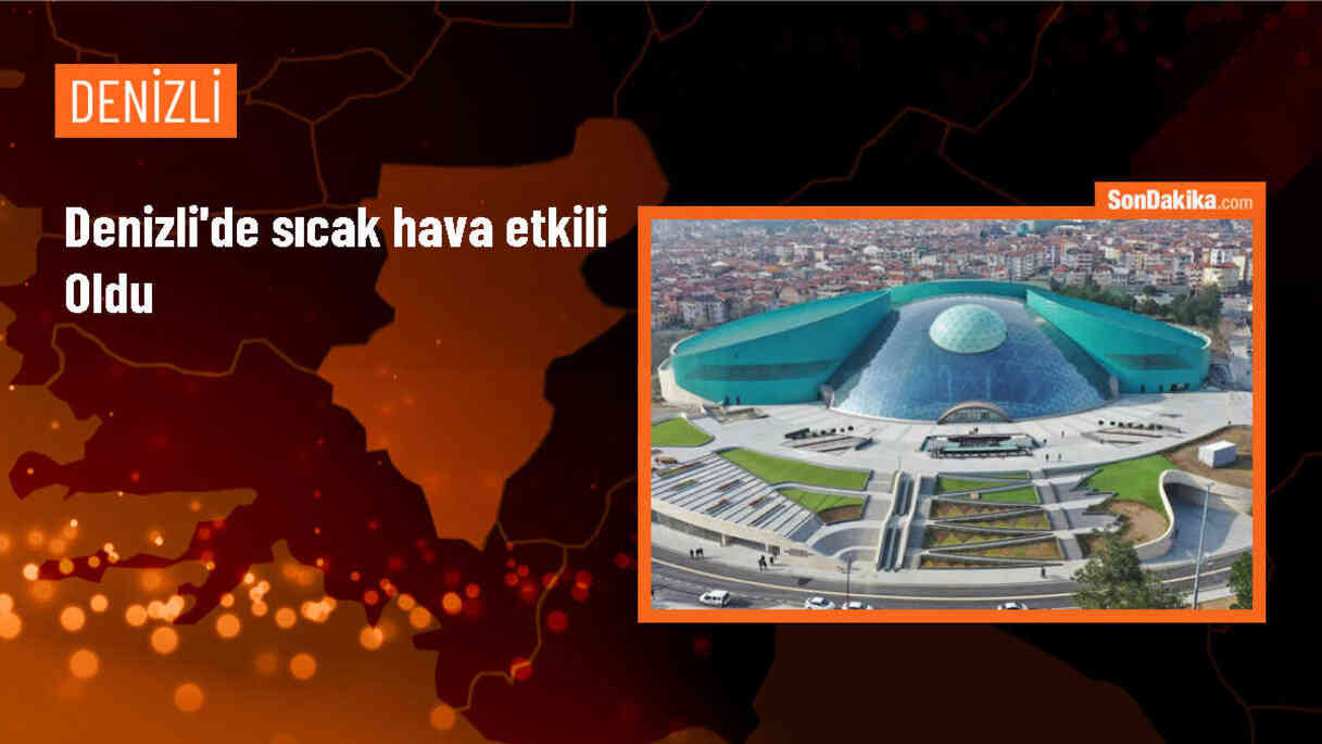 Denizli\'de Sıcak Hava Nedeniyle Asfalt Eridi