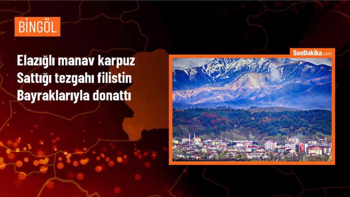 Elazığlı manav Filistin direnişine destek verdi