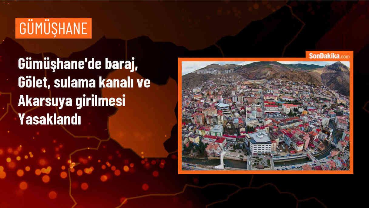 Gümüşhane\'de Baraj, Gölet ve Akarsuya Girilmesi Yasaklandı