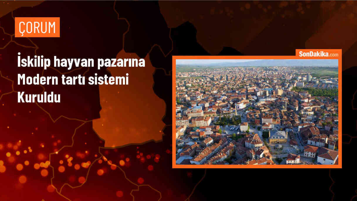 Çorum İskilip\'te Kurban Bayramı için modern tartı sistemleri kuruldu