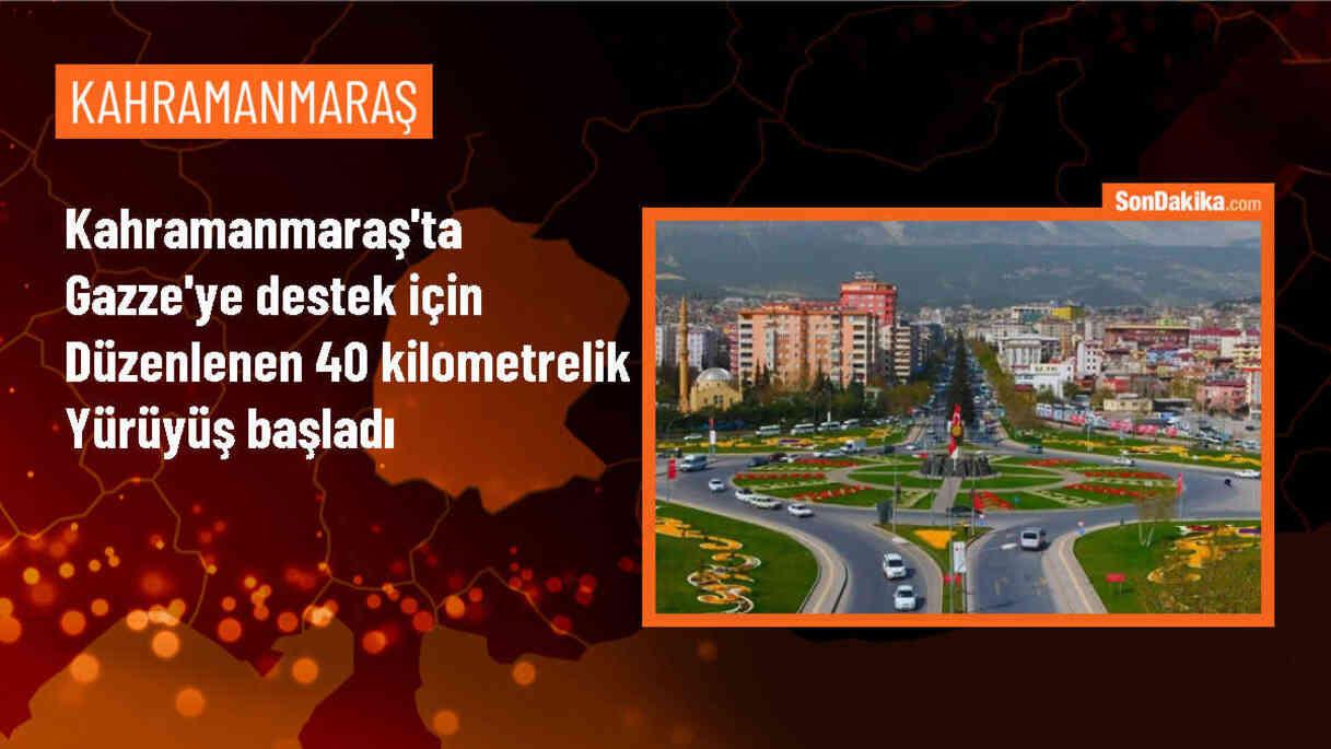 Kahramanmaraş\'ta Gazze\'ye Destek Yürüyüşü Başladı