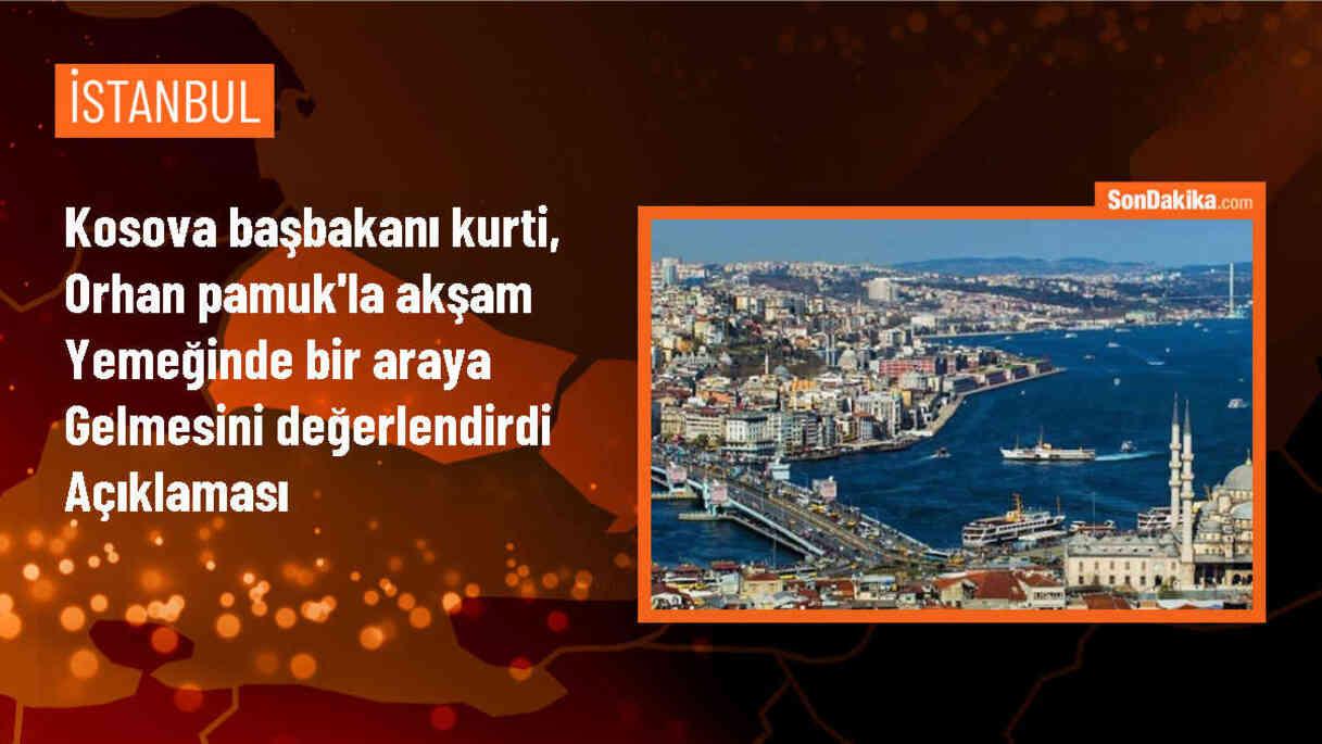 Kosova Başbakanı Albin Kurti, Orhan Pamuk\'la İstanbul\'da akşam yemeğinde bir araya geldi