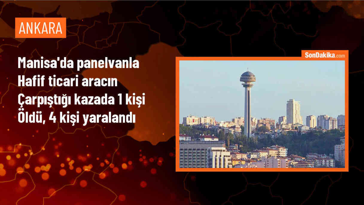 Manisa\'da Panelvan ile Hafif Ticari Araç Çarpışması: 1 Ölü, 4 Yaralı