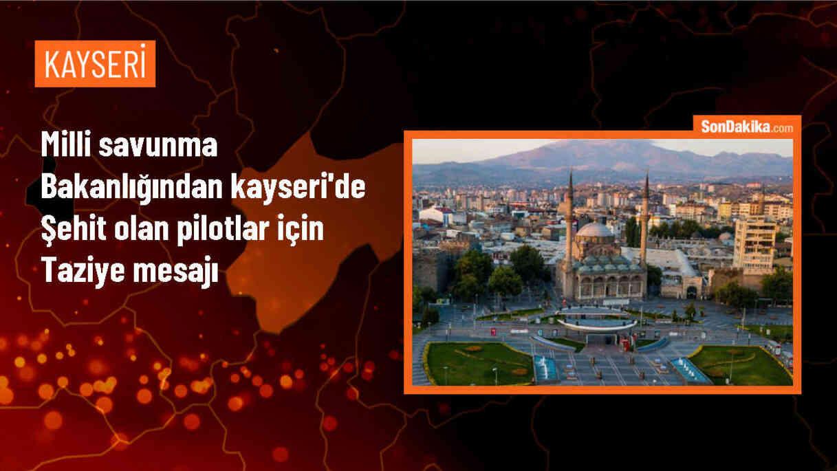 Milli Savunma Bakanlığı, Kayseri\'deki kaza sonucu şehit olan Hava Pilot albaylar için taziye mesajı yayımladı