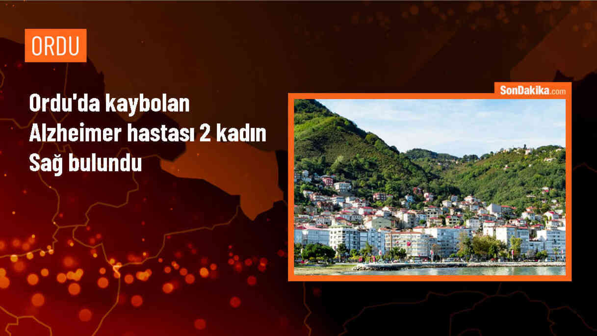 Ordu\'da kaybolan Alzheimer hastaları sağ bulundu