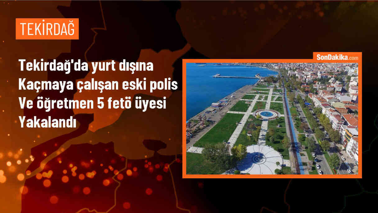Tekirdağ\'da yakalanan 5 FETÖ mensubundan 4\'ü tutuklandı