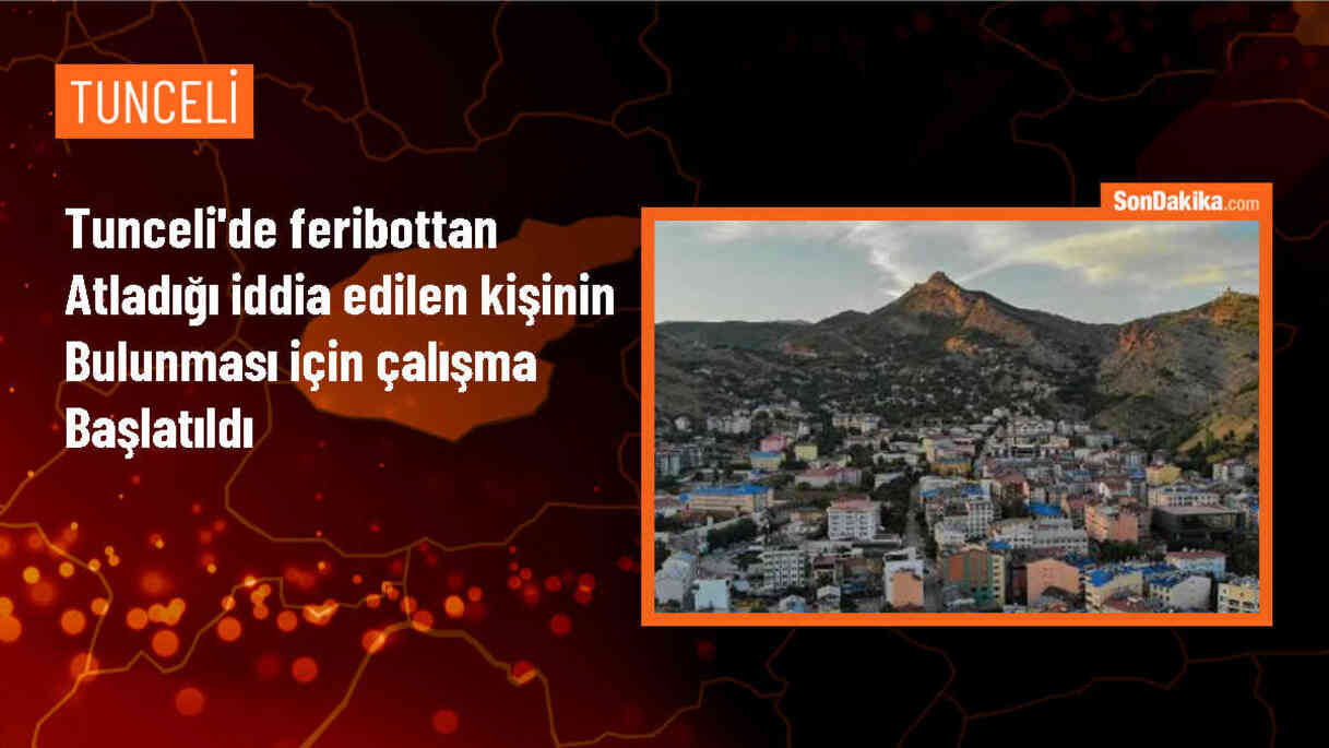 Tunceli\'de Feribottan Atlayan Kişinin Bulunması İçin Çalışma Başlatıldı