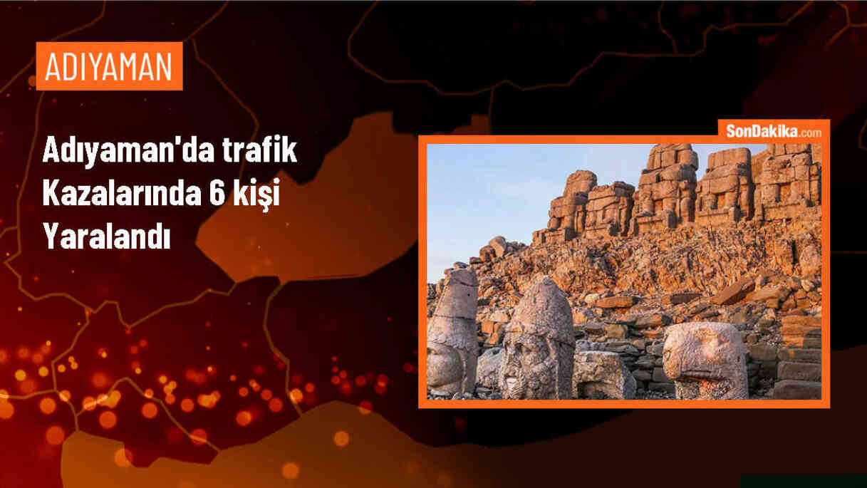 Adıyaman\'ın Kahta ilçesinde meydana gelen trafik kazalarında 6 kişi yaralandı