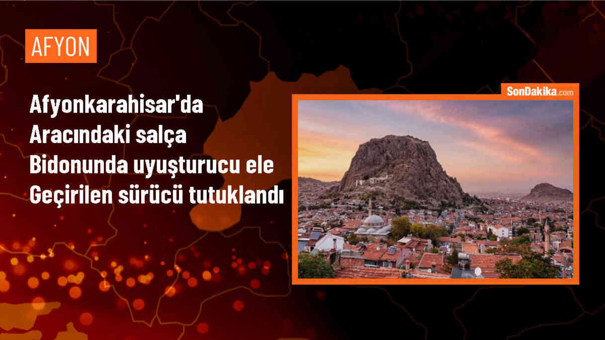 Afyonkarahisar\'da Salça Bidonunda Uyuşturucu Ele Geçirildi, Sürücü Tutuklandı