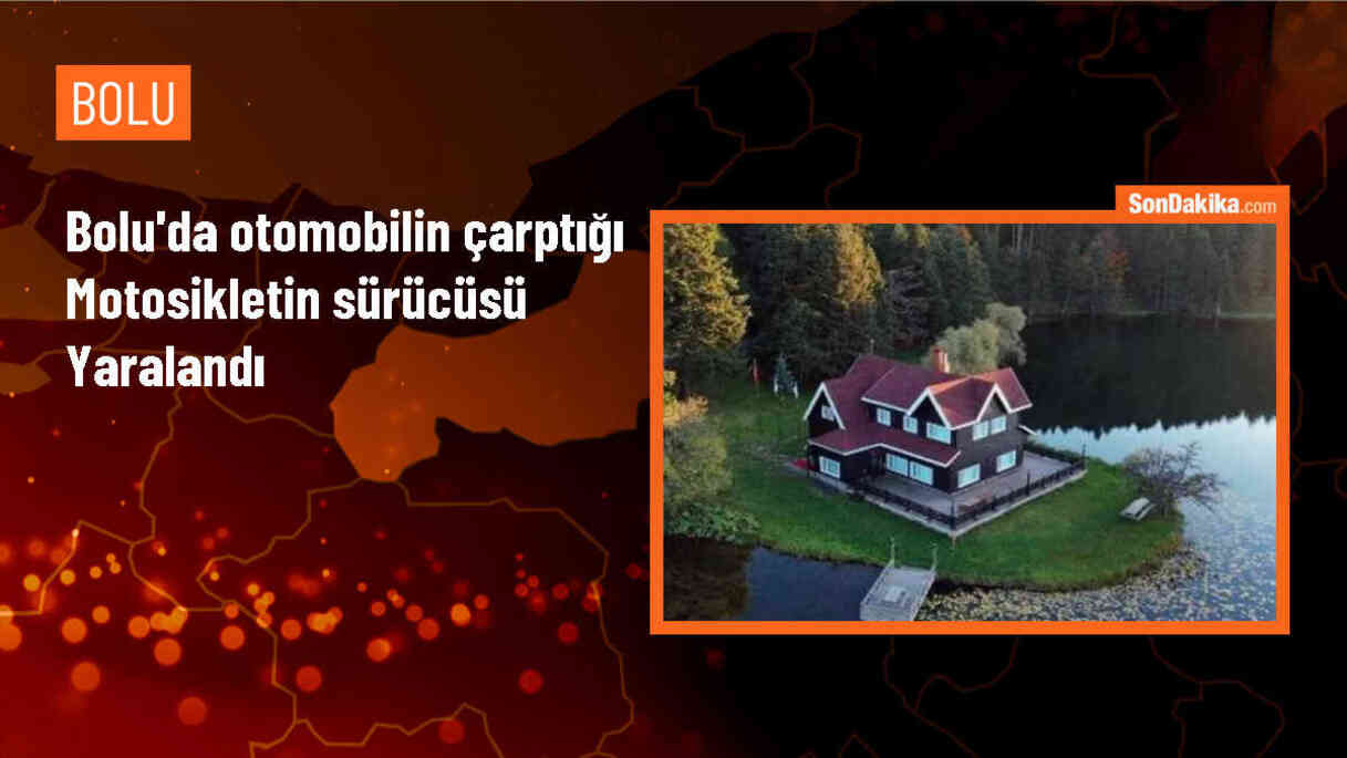 Bolu\'da Otomobilin Çarptığı Motosikletin Sürücüsü Yaralandı