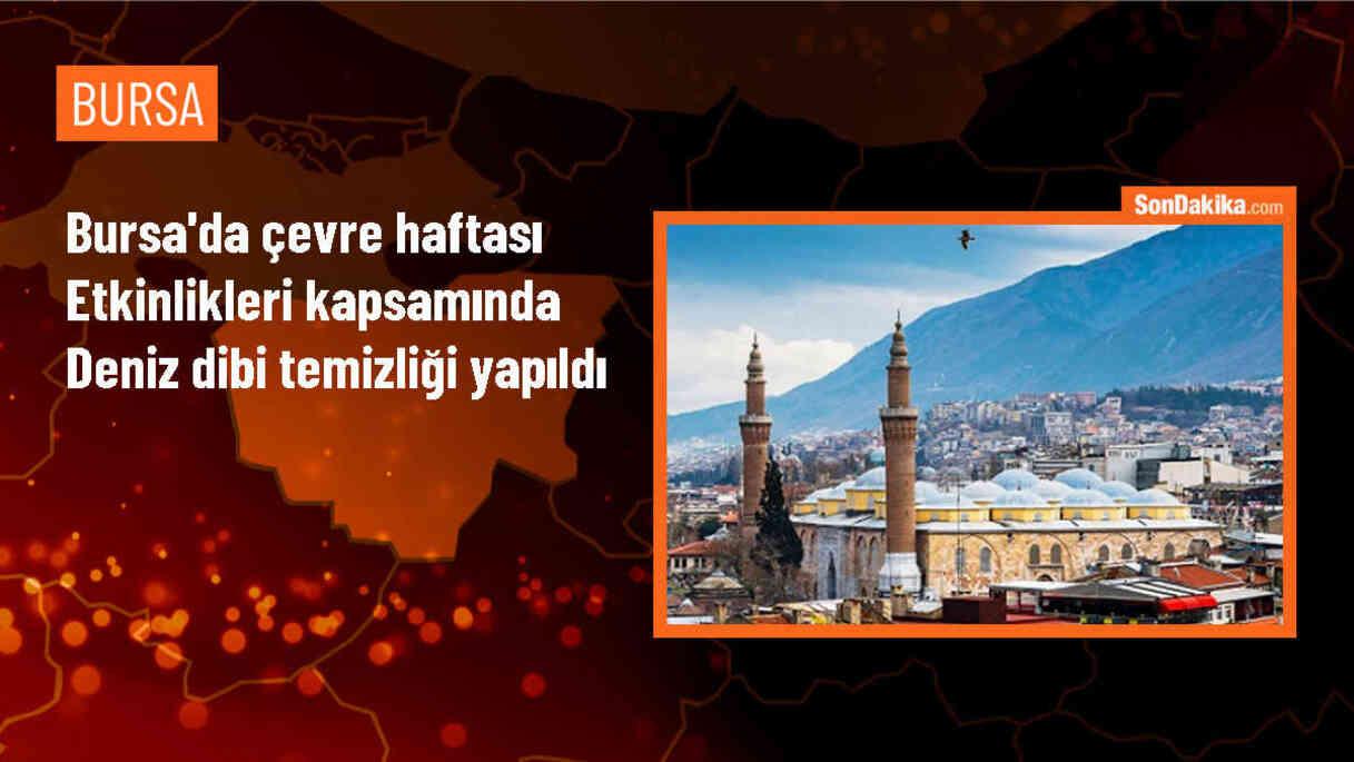 Bursa\'da Gemlik İskelesi\'nde Deniz Dibi Temizliği Yapıldı