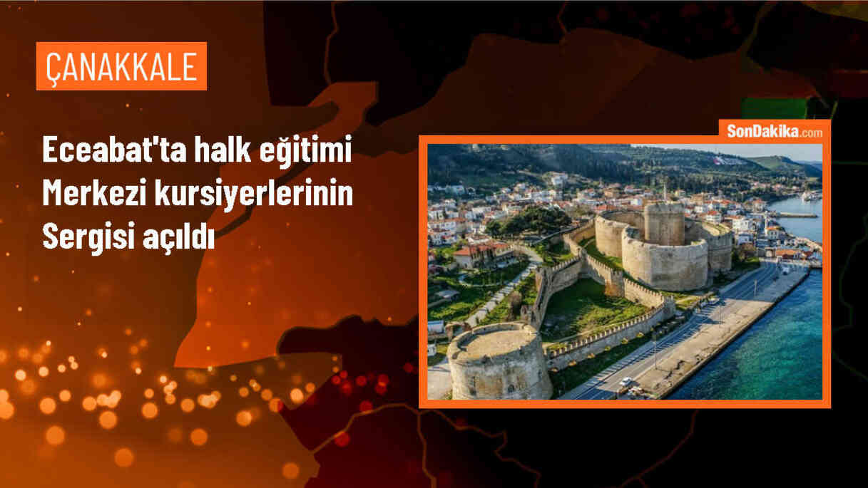 Çanakkale Eceabat\'ta Halk Eğitim Merkezi sergisi açıldı